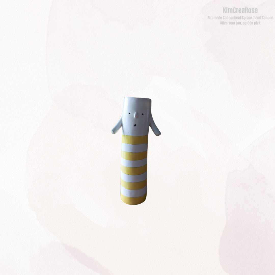 Speelse designvaas met karakter