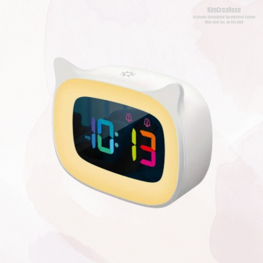Digital Alarm Clock with Cat Ears