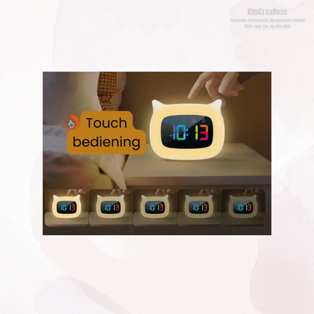 Digitale Wekker met Kattenoortjes