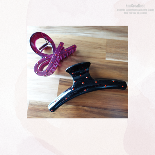 Set of 2 hairpins polka dots