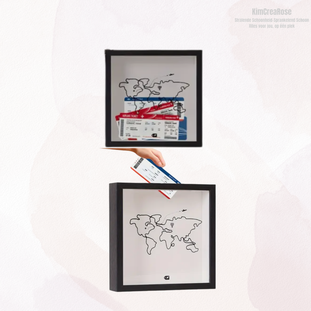 Reis avontuur schaduwdoos