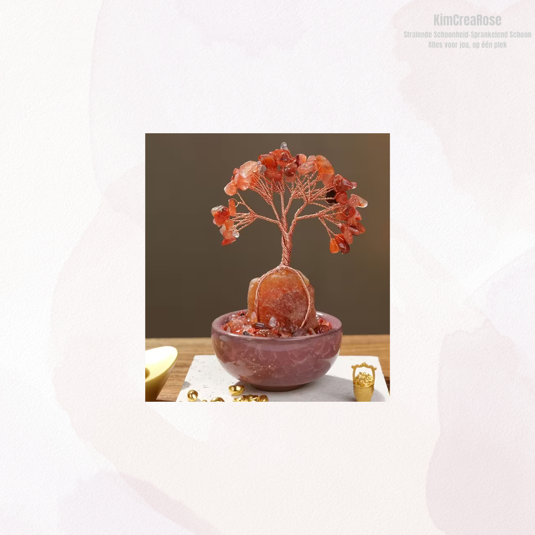 Edelsteenboompjes vol energie en betekenis