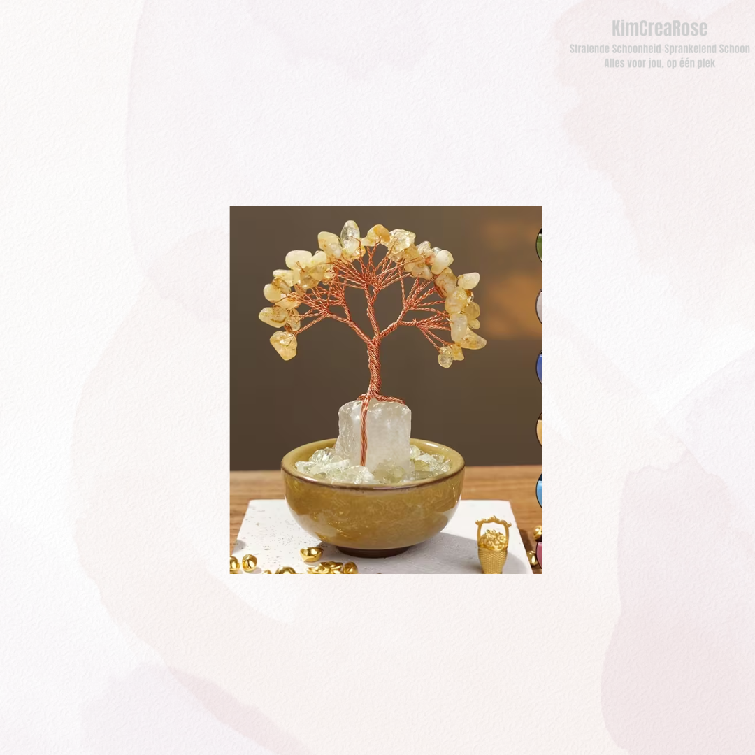 Edelsteenboompjes vol energie en betekenis