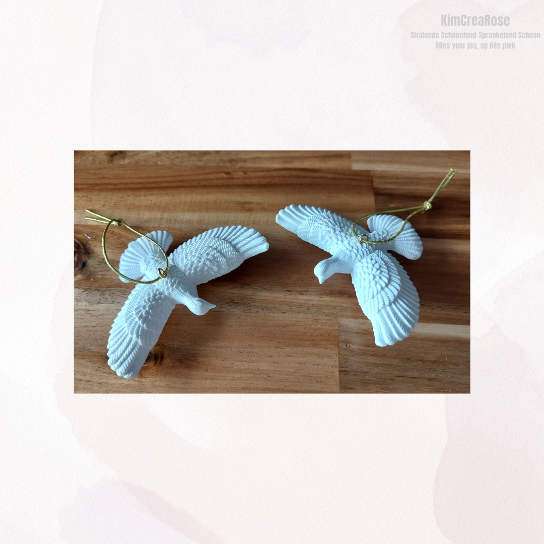 Set van 2 Witte Duifjes