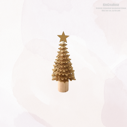 Houten Kerstboom met Ster