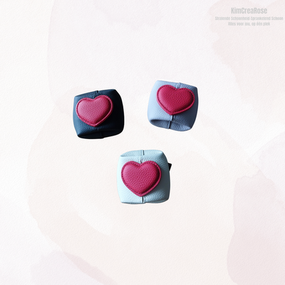 Compact portemonneetje met hartje