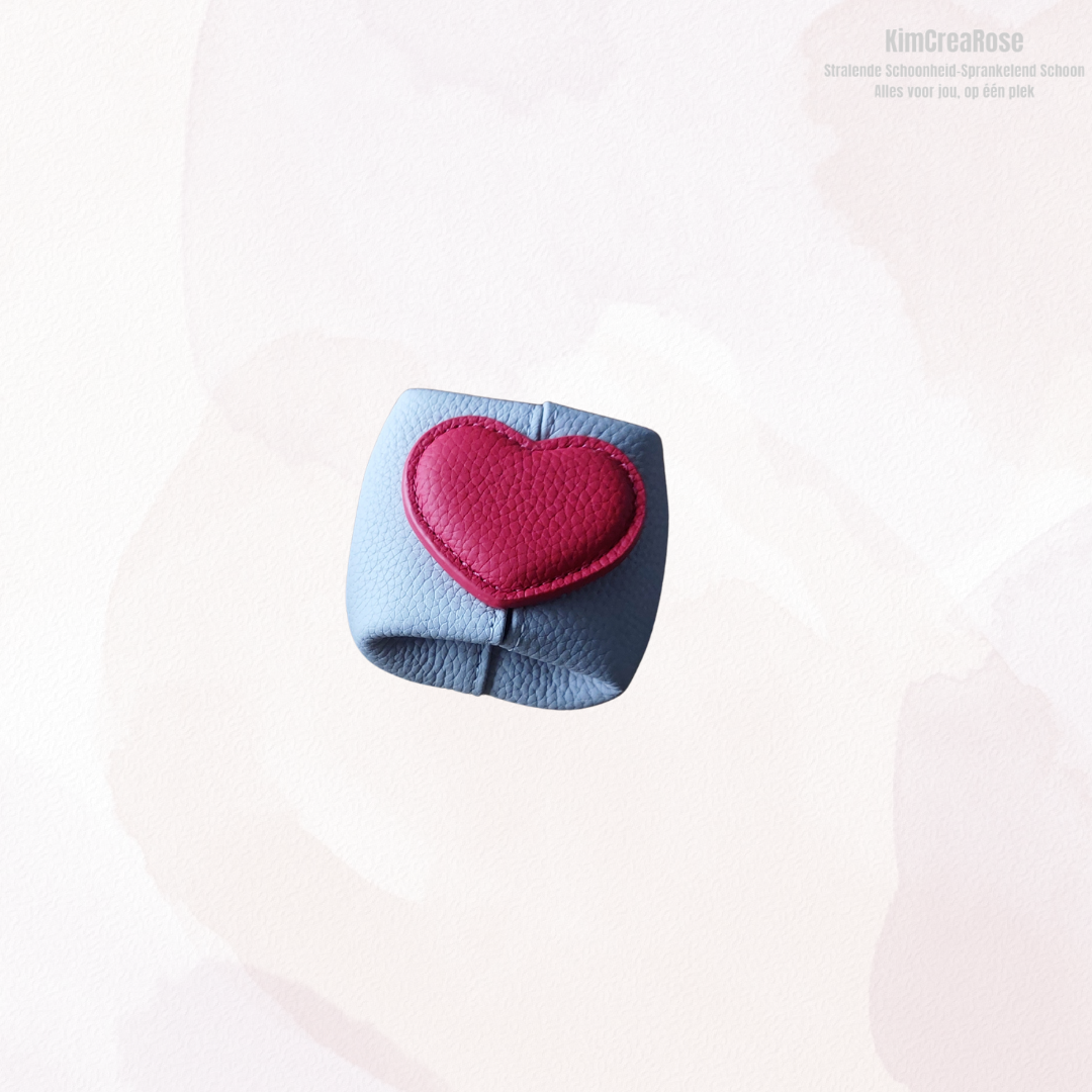 Compact portemonneetje met hartje