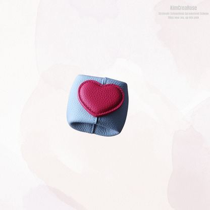 Compact portemonneetje met hartje