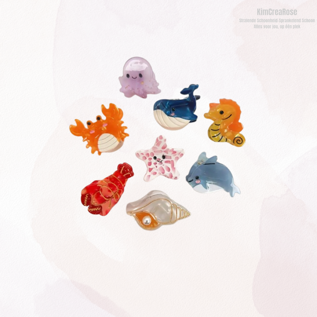 🐠🐚 Schattige Zeedieren Haarspeldjes 🌊✨