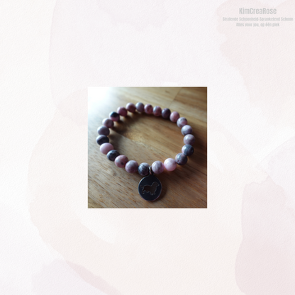 Armband met Teckel hanger