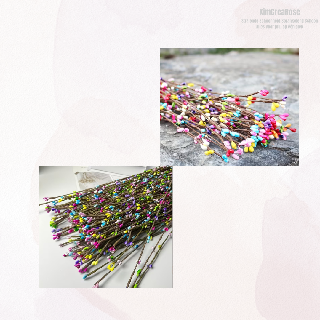 Kunstmatige Kleurrijke Imitatie Bessen Riet