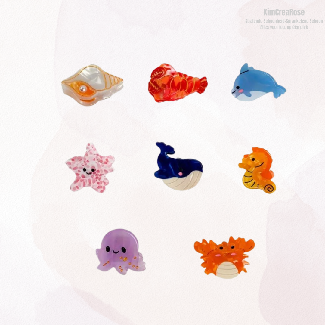 🐠🐚 Schattige Zeedieren Haarspeldjes 🌊✨