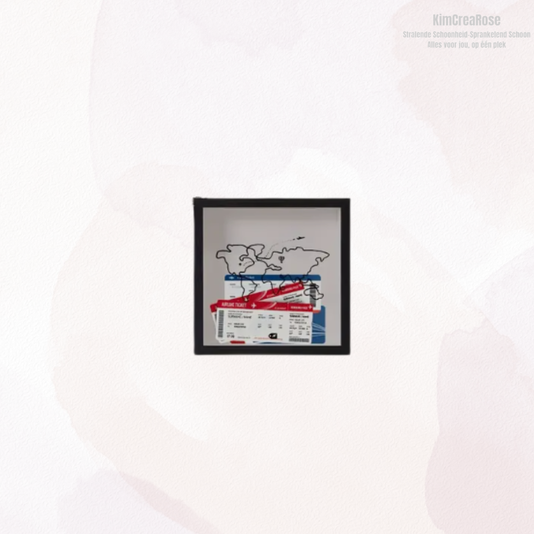 Reis avontuur schaduwdoos