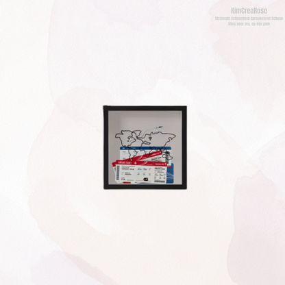 Reis avontuur schaduwdoos