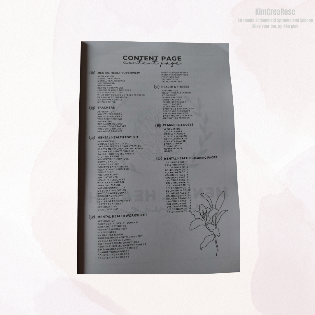 Mental health journal