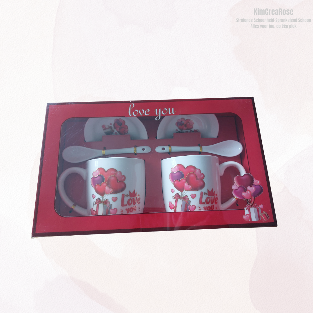 Koffiemok set voor TWEE